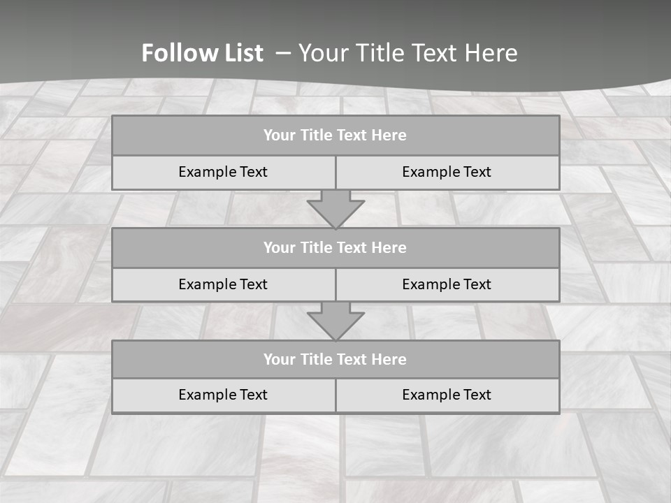 A Stone Floor With A Gray Background PowerPoint Template