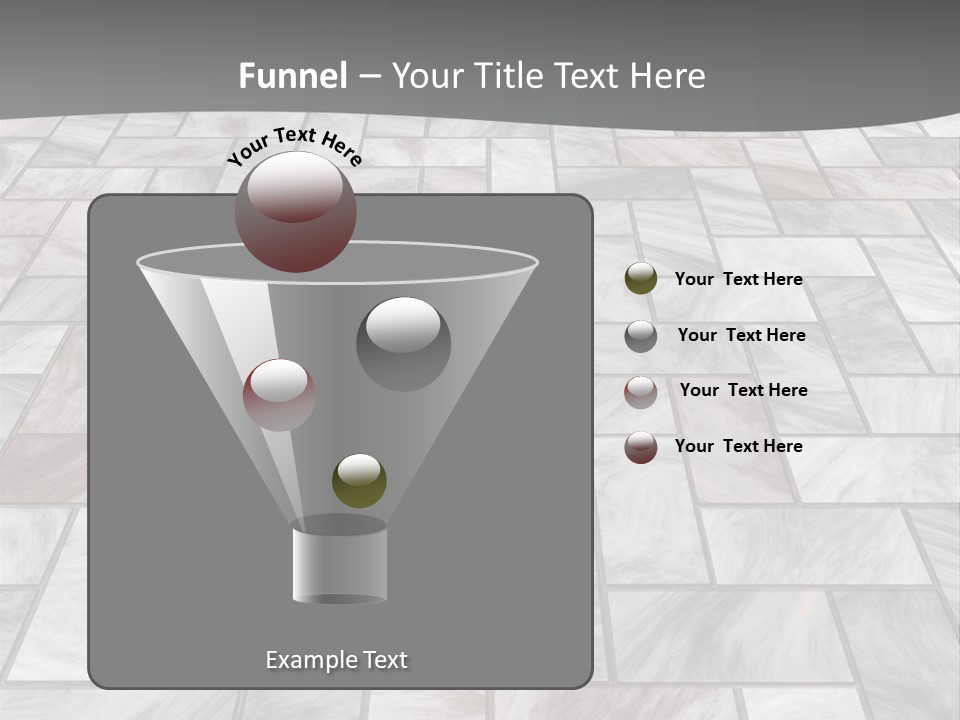 A Stone Floor With A Gray Background PowerPoint Template