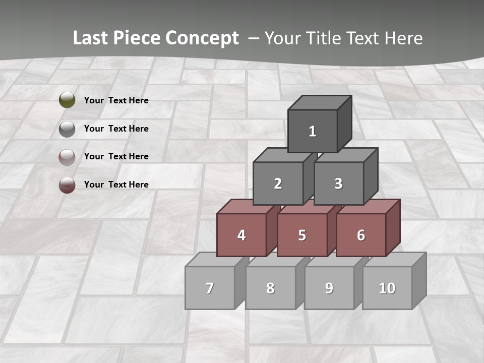 A Stone Floor With A Gray Background PowerPoint Template