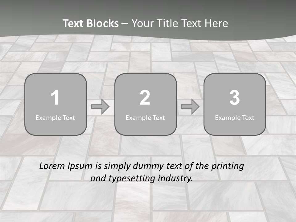 A Stone Floor With A Gray Background PowerPoint Template