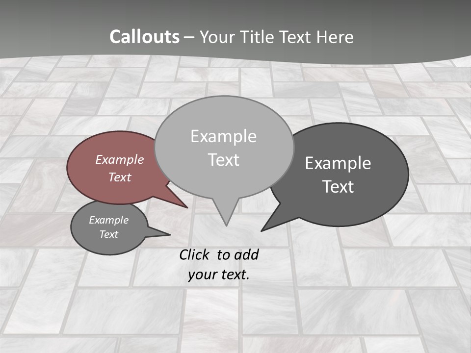 A Stone Floor With A Gray Background PowerPoint Template