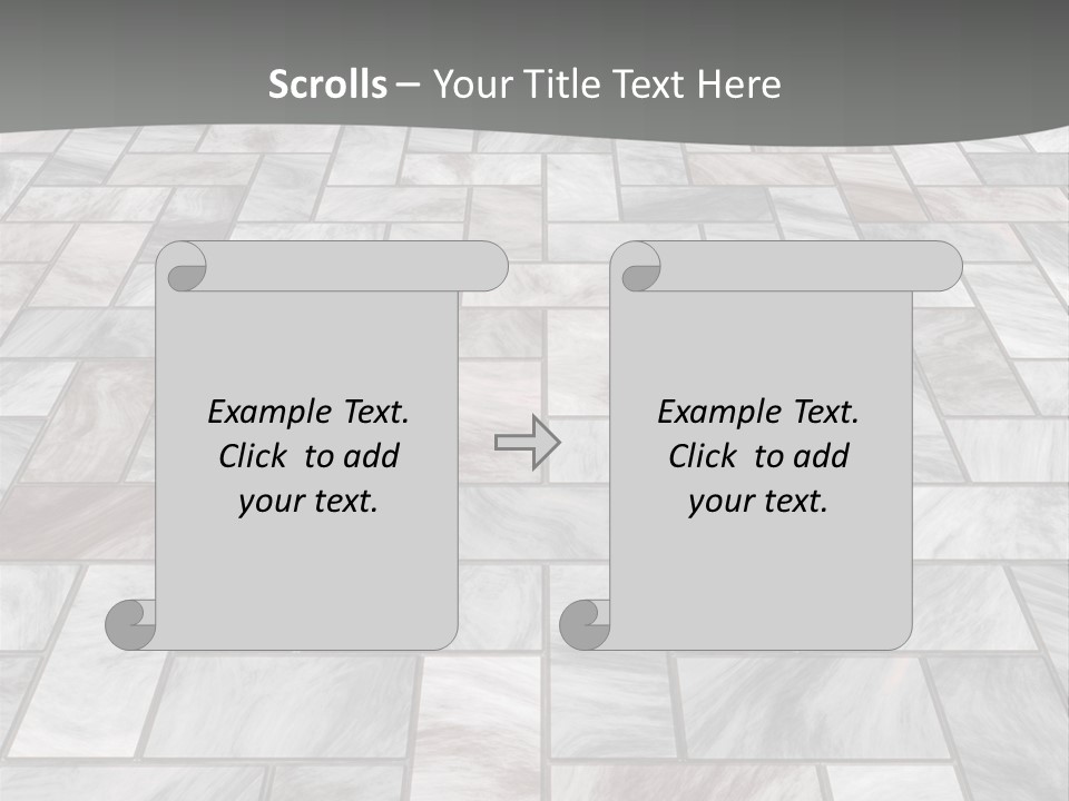 A Stone Floor With A Gray Background PowerPoint Template