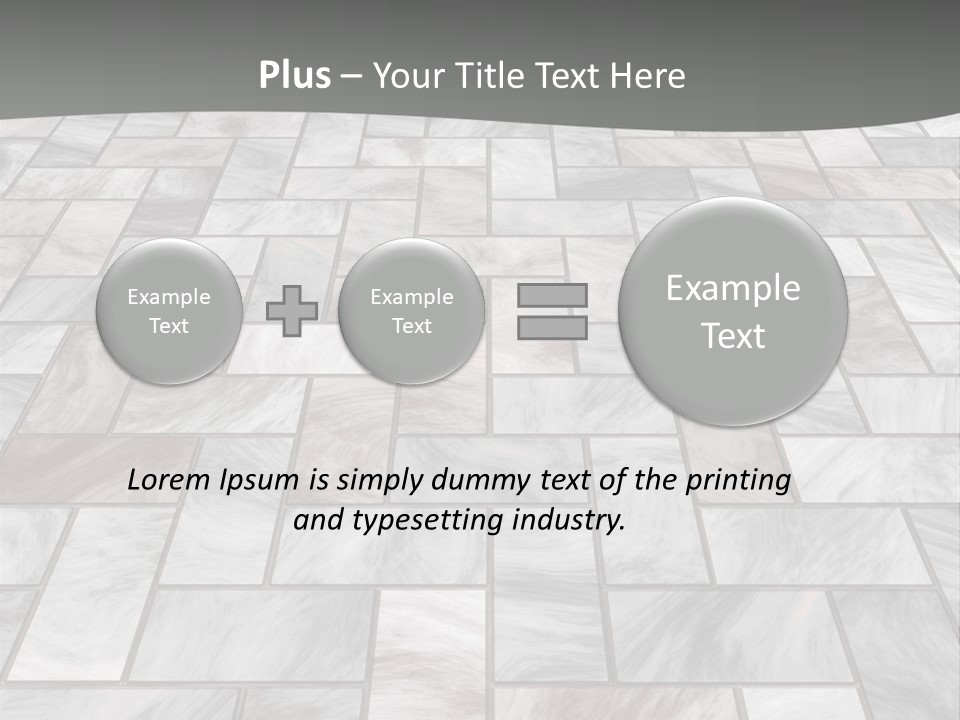 A Stone Floor With A Gray Background PowerPoint Template