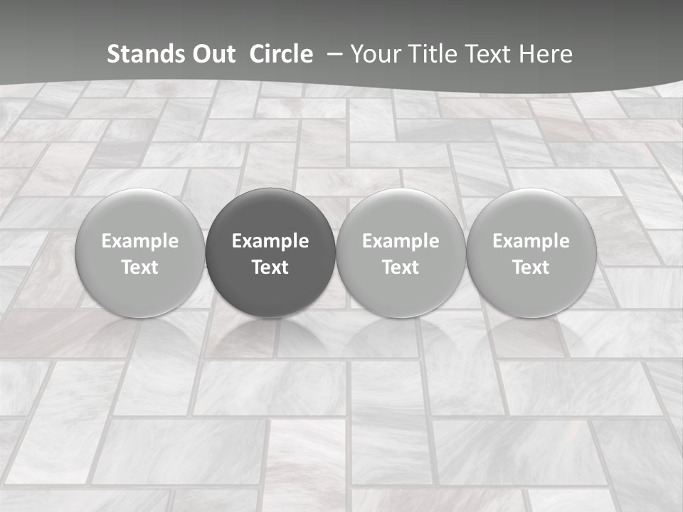 A Stone Floor With A Gray Background PowerPoint Template