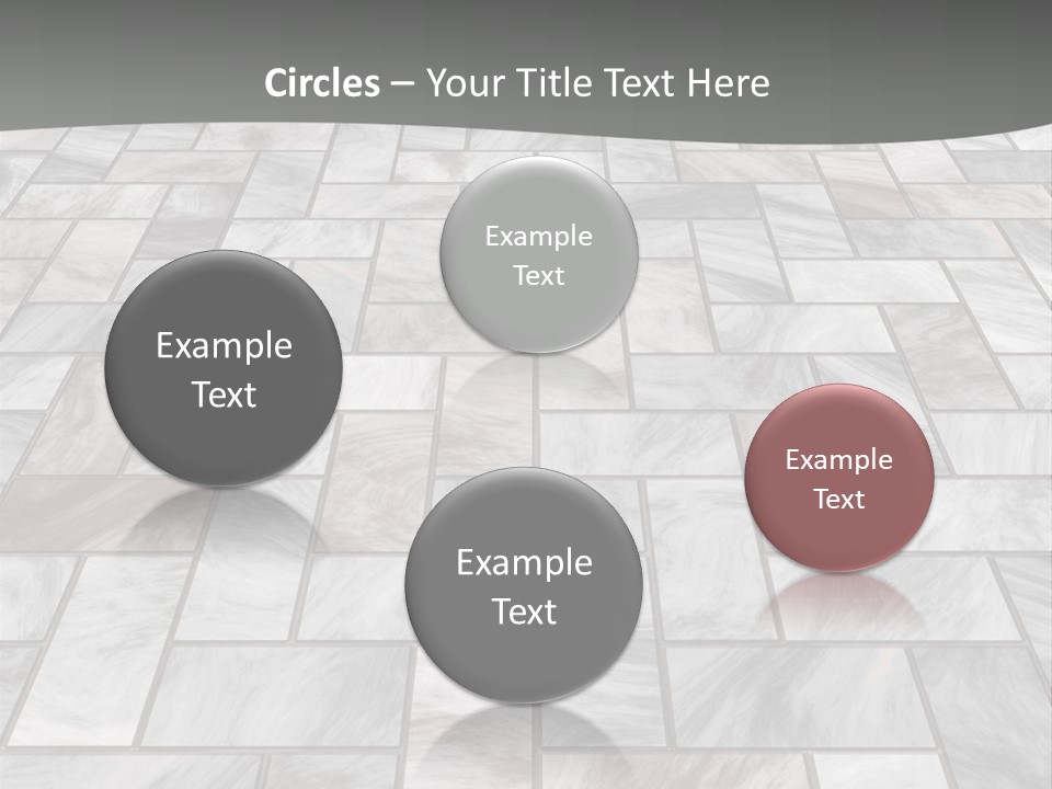A Stone Floor With A Gray Background PowerPoint Template