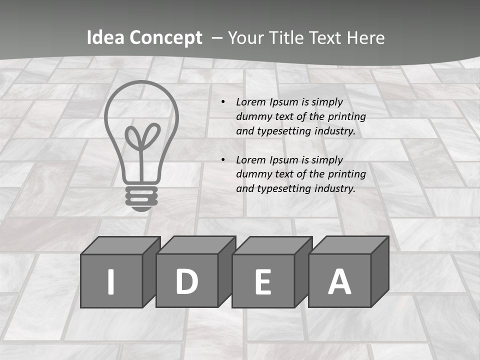 A Stone Floor With A Gray Background PowerPoint Template