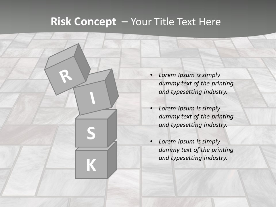 A Stone Floor With A Gray Background PowerPoint Template