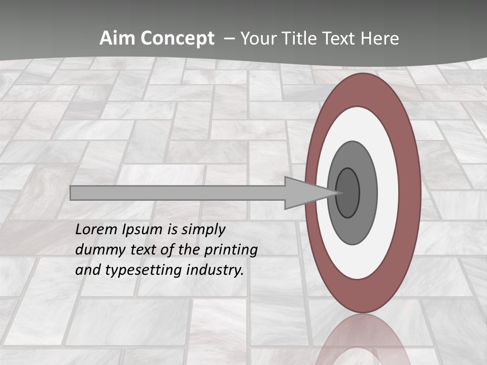 A Stone Floor With A Gray Background PowerPoint Template