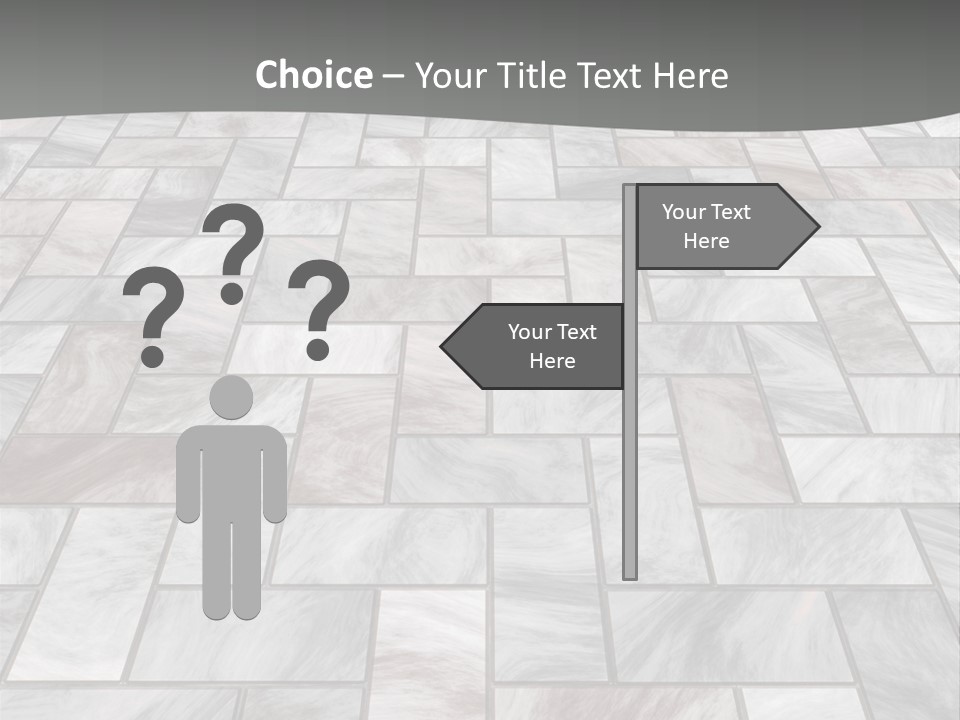 A Stone Floor With A Gray Background PowerPoint Template