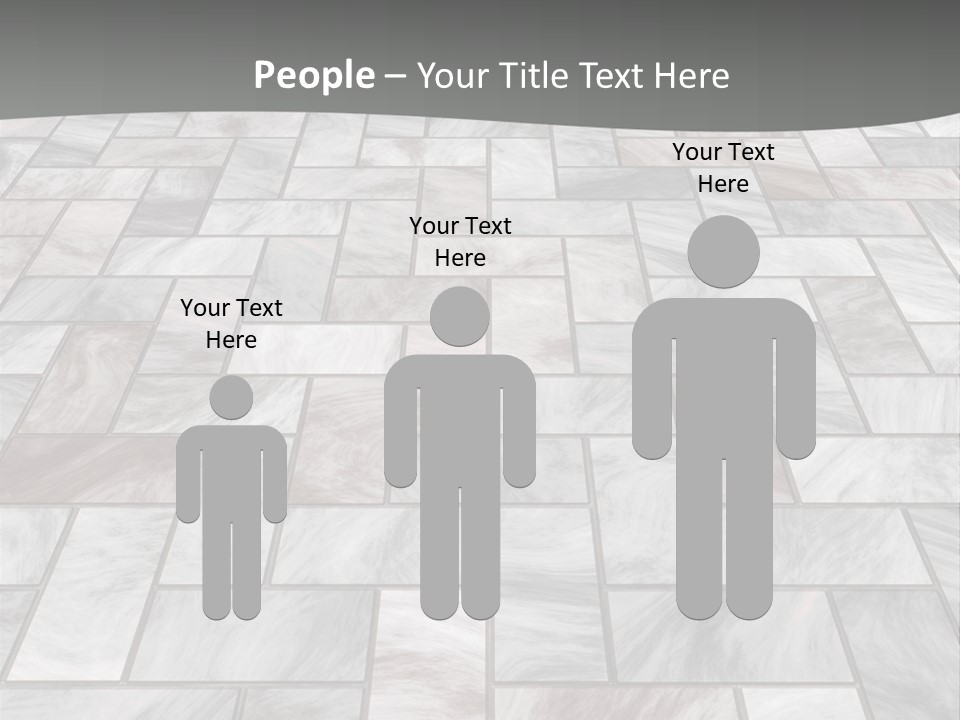 A Stone Floor With A Gray Background PowerPoint Template
