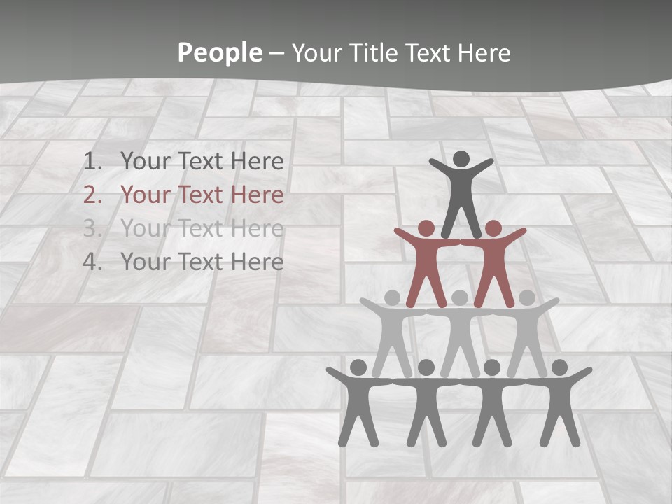 A Stone Floor With A Gray Background PowerPoint Template