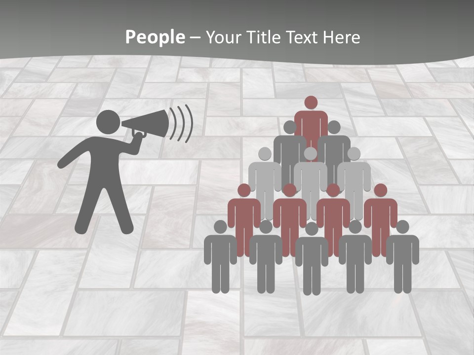 A Stone Floor With A Gray Background PowerPoint Template
