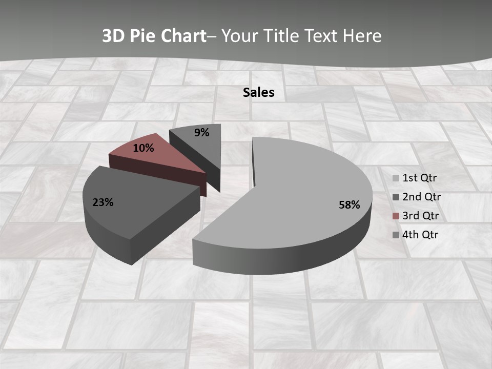 A Stone Floor With A Gray Background PowerPoint Template