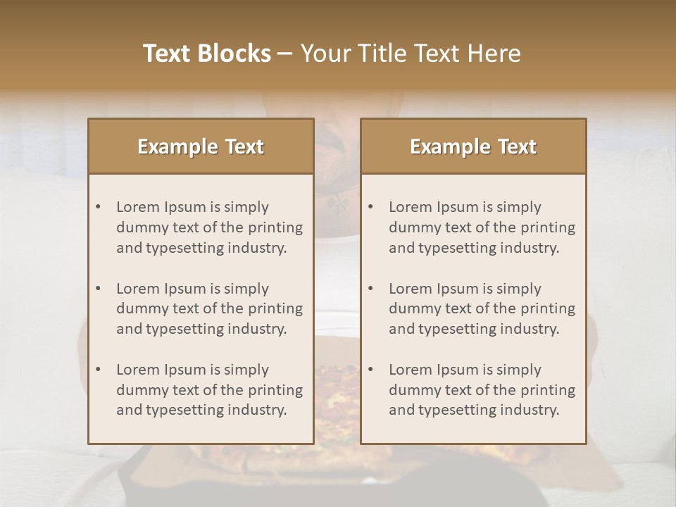 Unhealthy Fat Man Sitting On Couch Drinking Beer And Eating Pizza PowerPoint Template