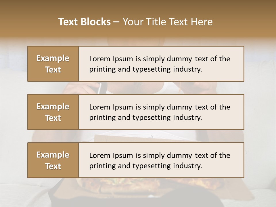 Unhealthy Fat Man Sitting On Couch Drinking Beer And Eating Pizza PowerPoint Template