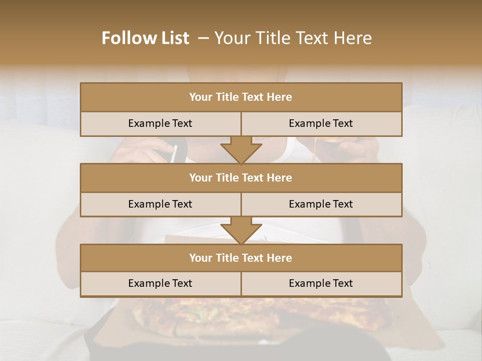 Unhealthy Fat Man Sitting On Couch Drinking Beer And Eating Pizza PowerPoint Template
