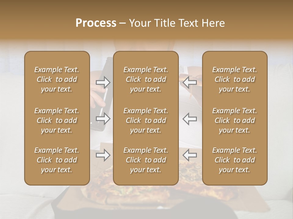 Unhealthy Fat Man Sitting On Couch Drinking Beer And Eating Pizza PowerPoint Template