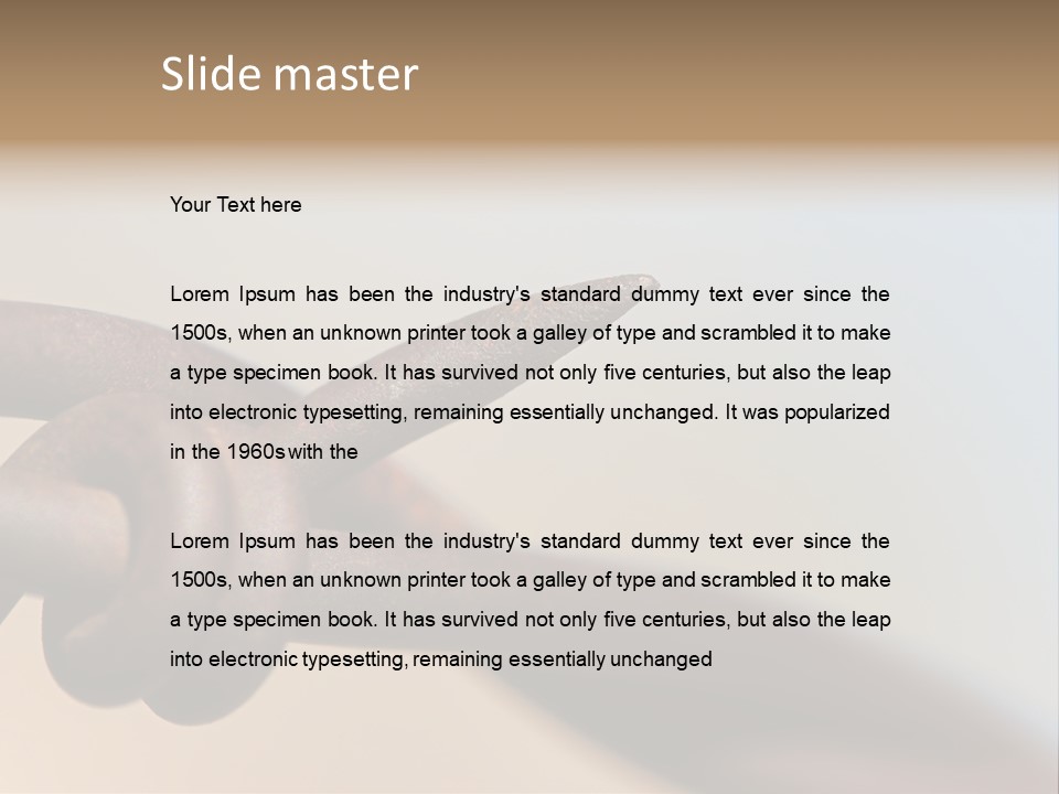 Barbed Wire - Abstract Macro, Shallow Depth Of Field PowerPoint Template