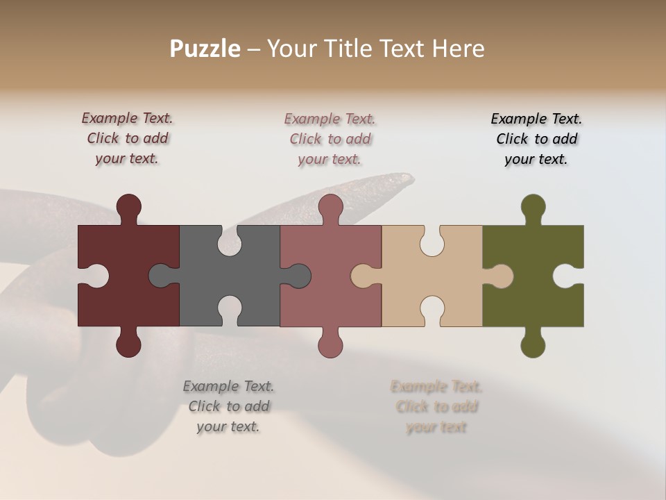 Barbed Wire - Abstract Macro, Shallow Depth Of Field PowerPoint Template