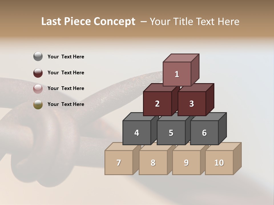 Barbed Wire - Abstract Macro, Shallow Depth Of Field PowerPoint Template