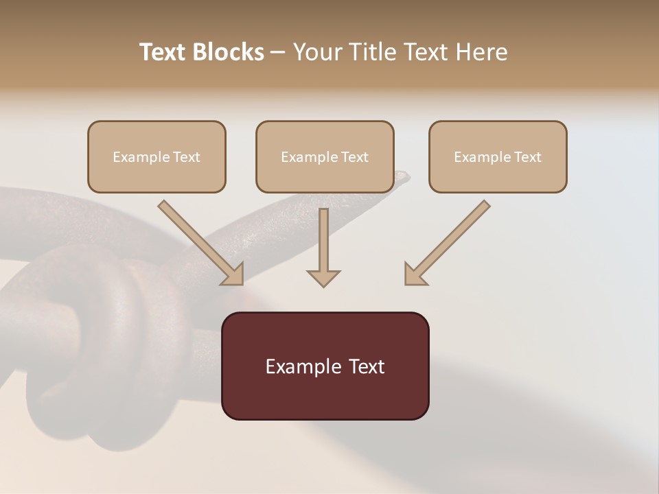 Barbed Wire - Abstract Macro, Shallow Depth Of Field PowerPoint Template