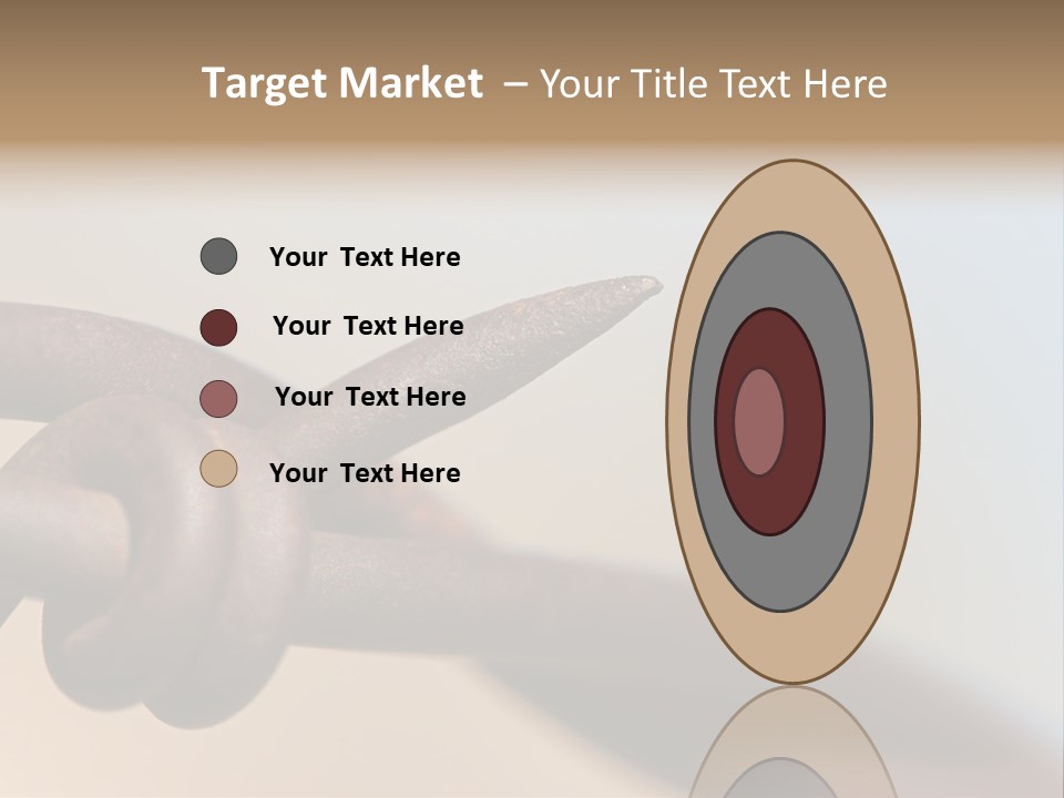 Barbed Wire - Abstract Macro, Shallow Depth Of Field PowerPoint Template