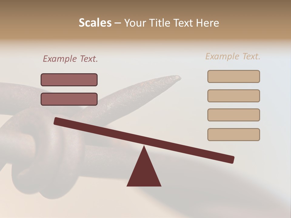 Barbed Wire - Abstract Macro, Shallow Depth Of Field PowerPoint Template