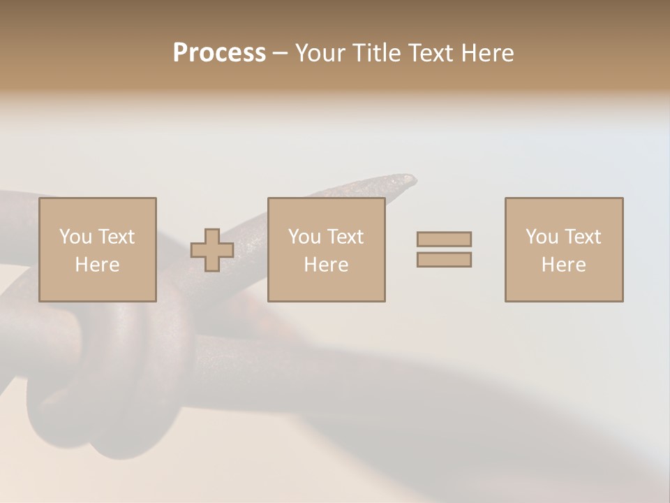 Barbed Wire - Abstract Macro, Shallow Depth Of Field PowerPoint Template