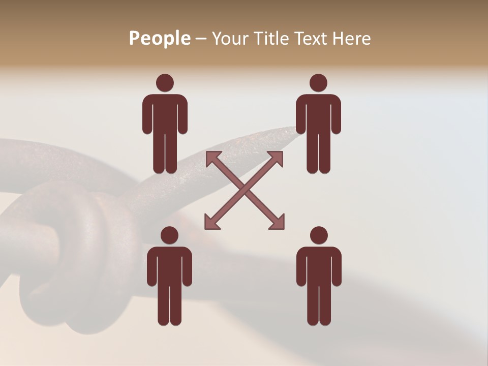 Barbed Wire - Abstract Macro, Shallow Depth Of Field PowerPoint Template