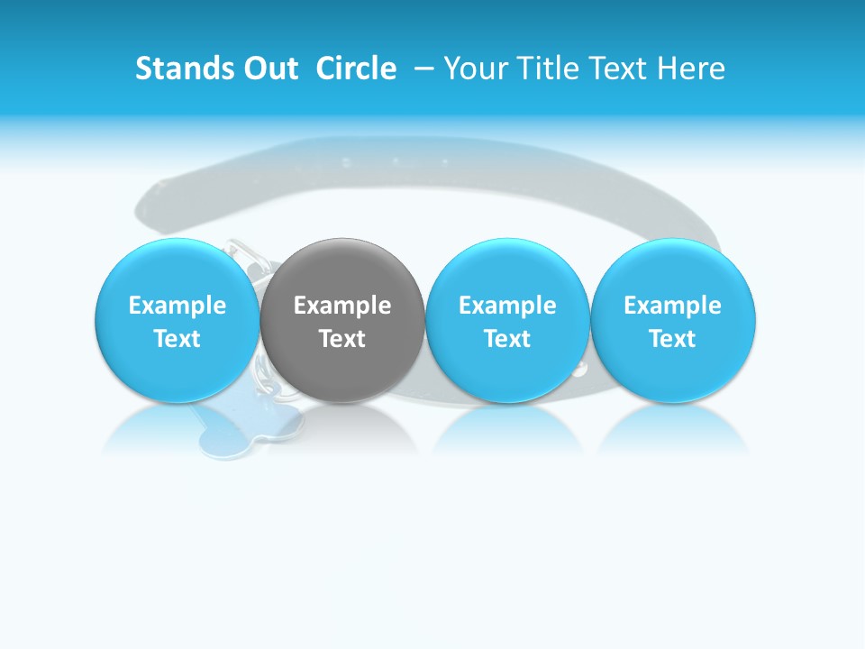 A Dog Collar With An Id Tag On It PowerPoint Template