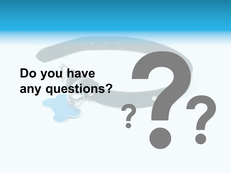 A Dog Collar With An Id Tag On It PowerPoint Template