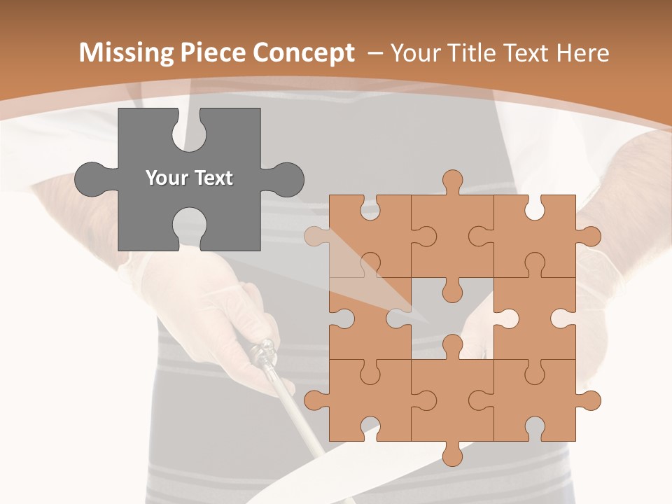 A Butcher Using A Butcher Steel To Sharpen A Knife PowerPoint Template