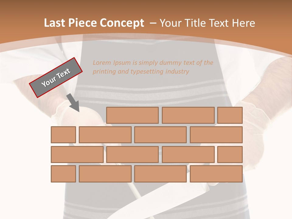 A Butcher Using A Butcher Steel To Sharpen A Knife PowerPoint Template
