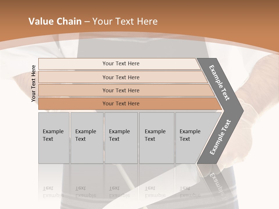 A Butcher Using A Butcher Steel To Sharpen A Knife PowerPoint Template