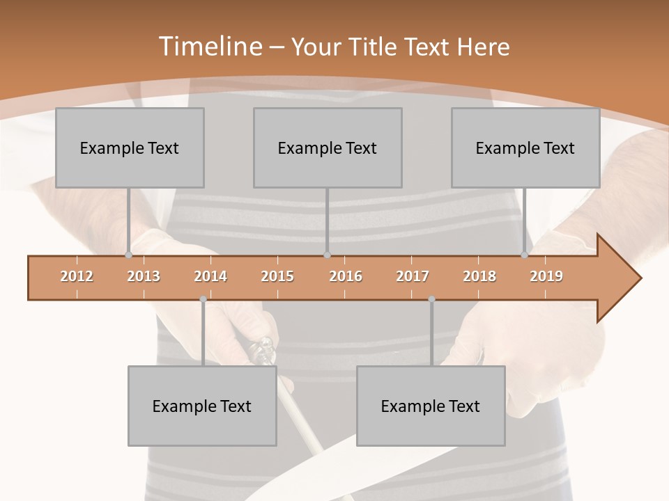 A Butcher Using A Butcher Steel To Sharpen A Knife PowerPoint Template