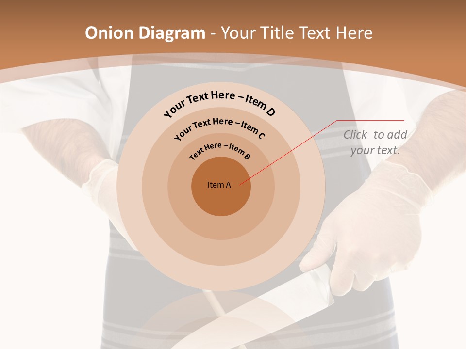 A Butcher Using A Butcher Steel To Sharpen A Knife PowerPoint Template