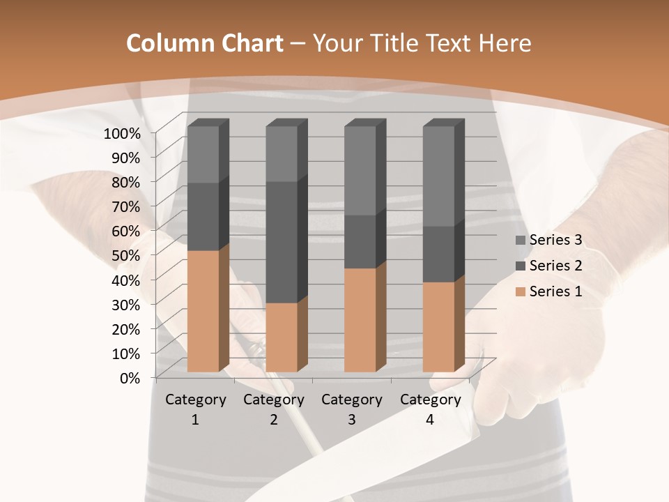 A Butcher Using A Butcher Steel To Sharpen A Knife PowerPoint Template