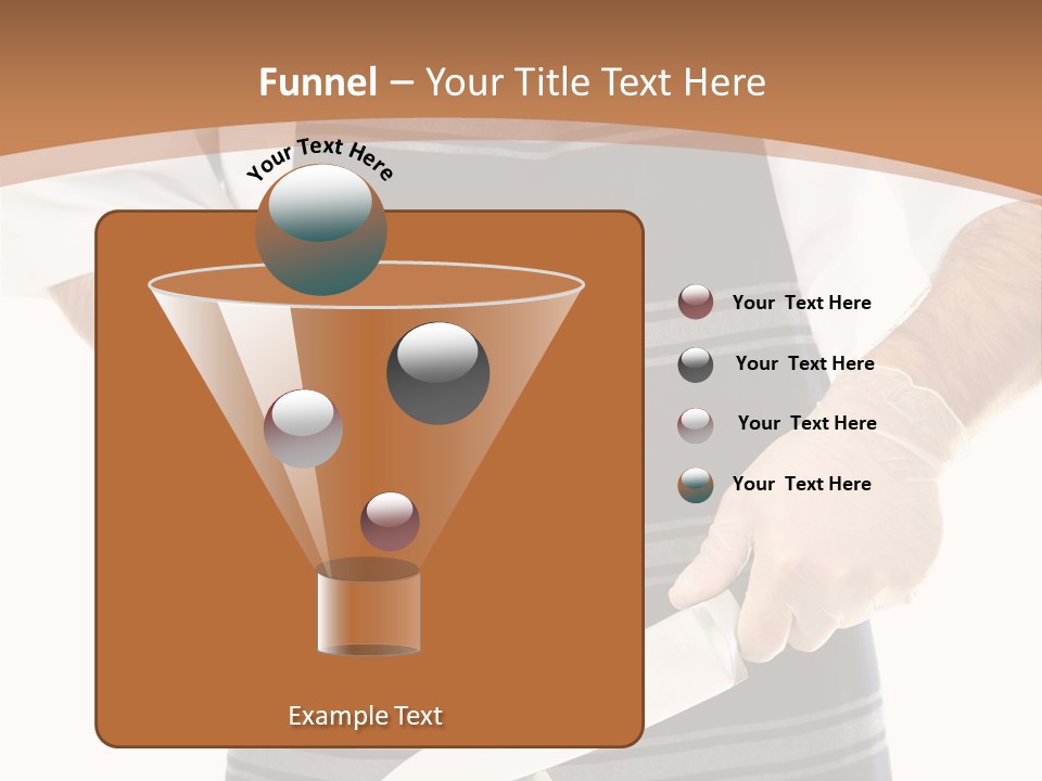A Butcher Using A Butcher Steel To Sharpen A Knife PowerPoint Template