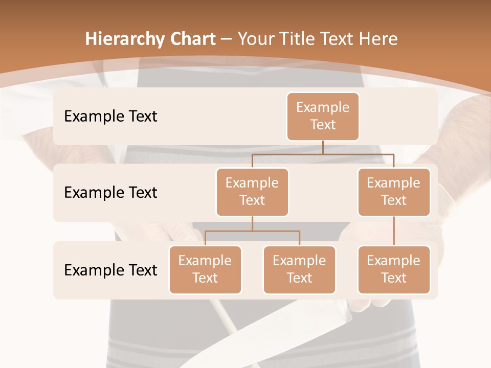 A Butcher Using A Butcher Steel To Sharpen A Knife PowerPoint Template