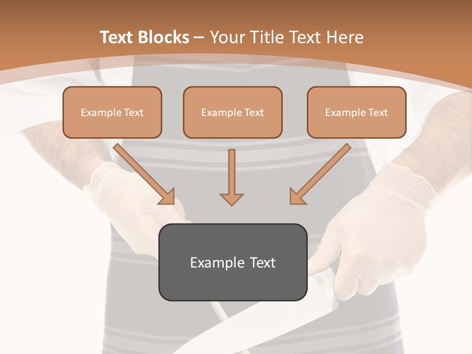 A Butcher Using A Butcher Steel To Sharpen A Knife PowerPoint Template