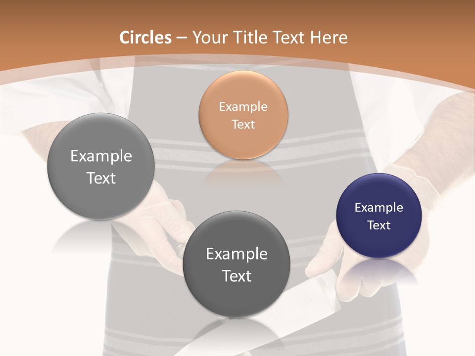 A Butcher Using A Butcher Steel To Sharpen A Knife PowerPoint Template
