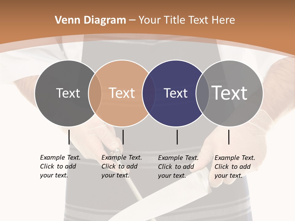 A Butcher Using A Butcher Steel To Sharpen A Knife PowerPoint Template