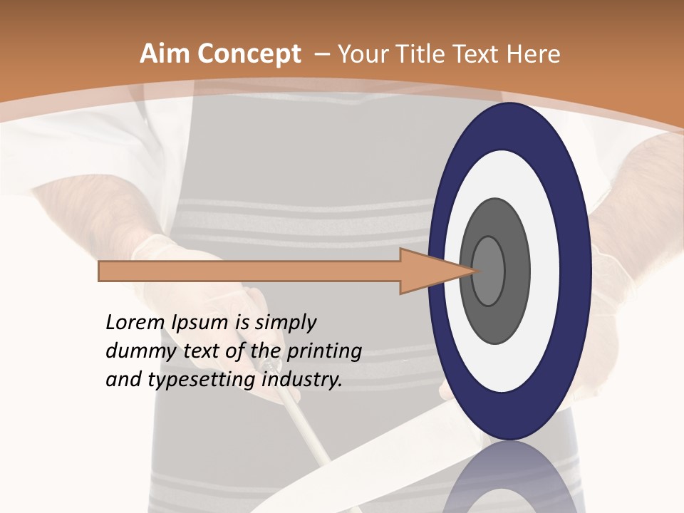 A Butcher Using A Butcher Steel To Sharpen A Knife PowerPoint Template