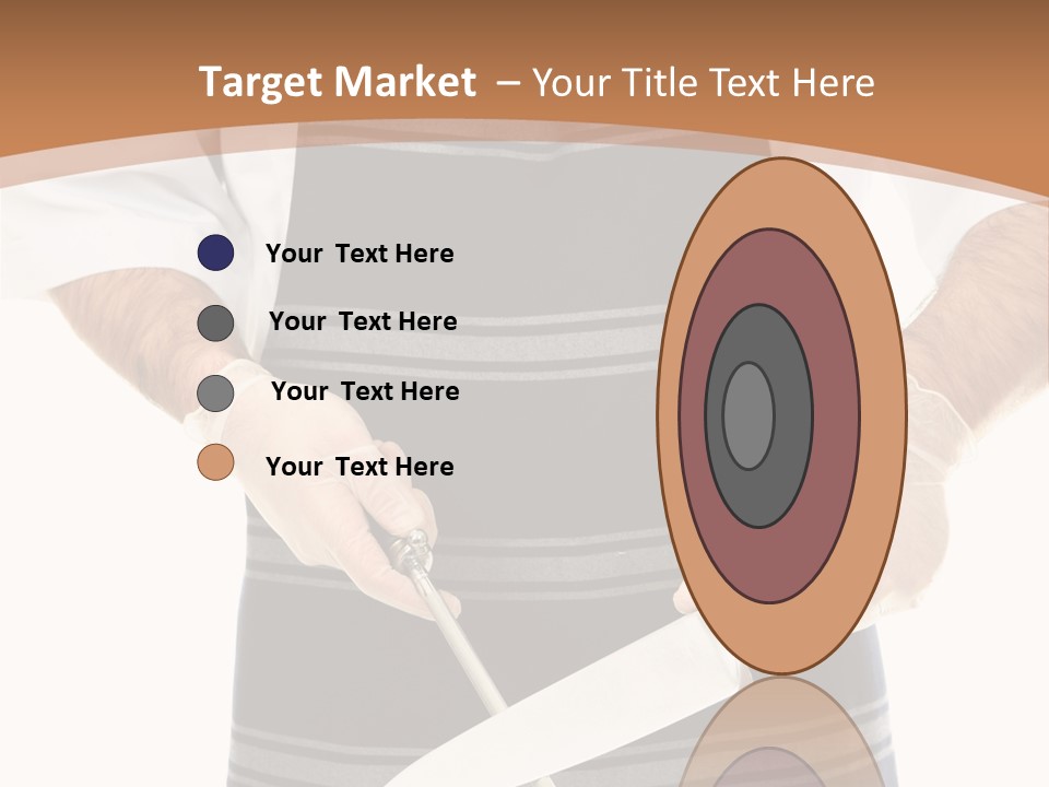 A Butcher Using A Butcher Steel To Sharpen A Knife PowerPoint Template