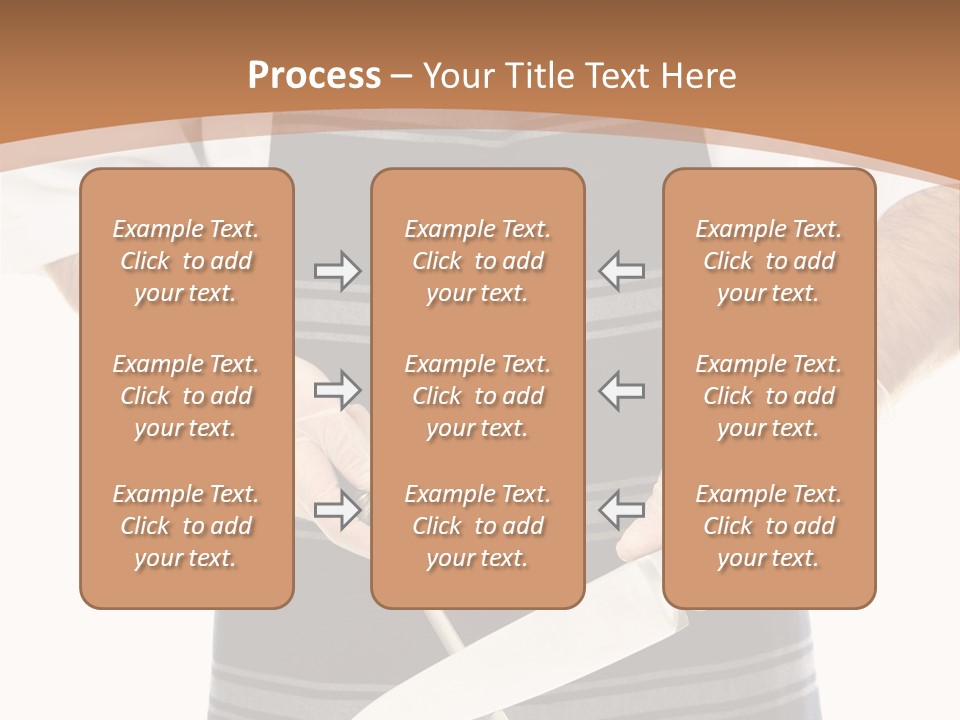 A Butcher Using A Butcher Steel To Sharpen A Knife PowerPoint Template