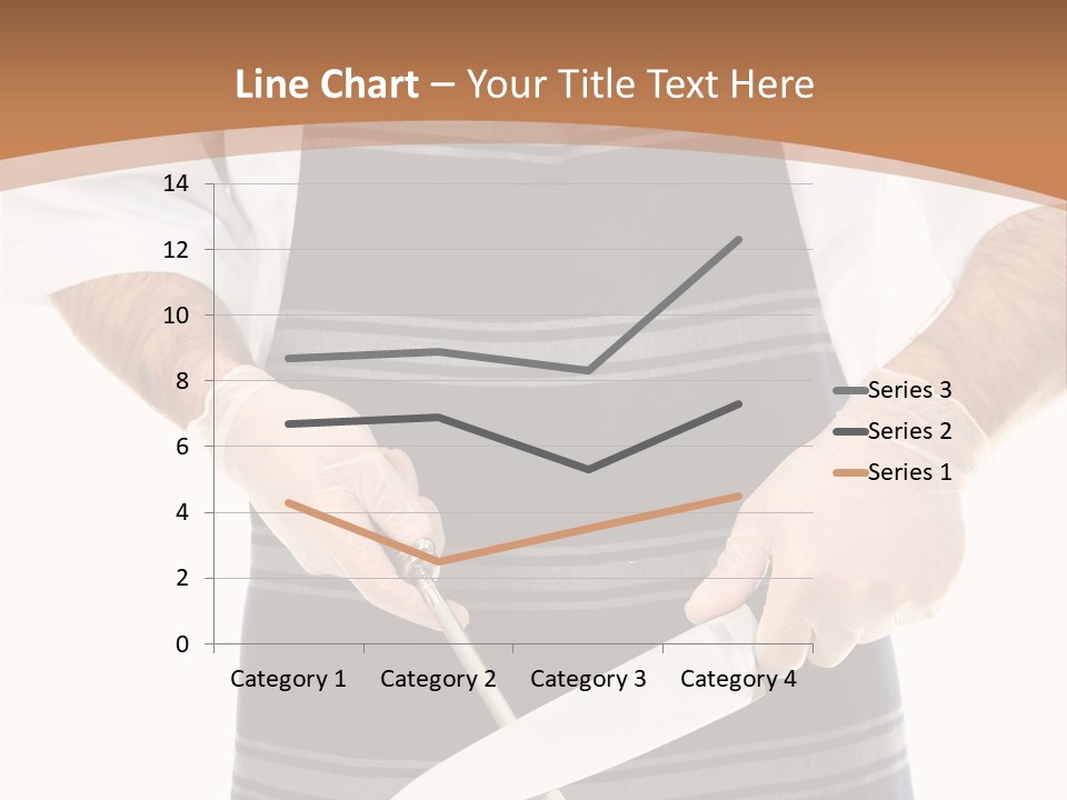 A Butcher Using A Butcher Steel To Sharpen A Knife PowerPoint Template