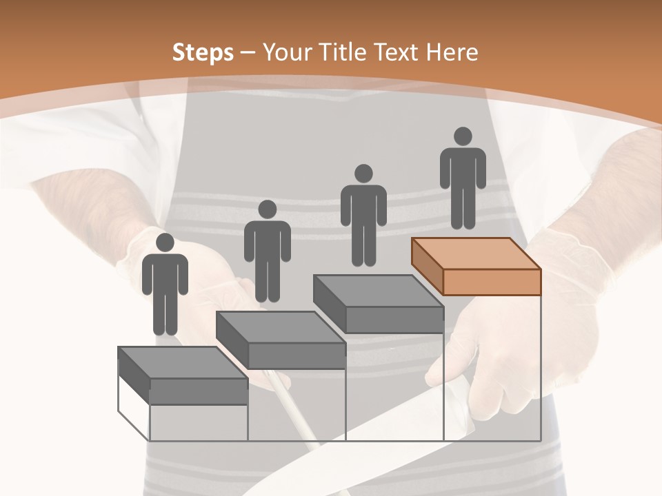 A Butcher Using A Butcher Steel To Sharpen A Knife PowerPoint Template