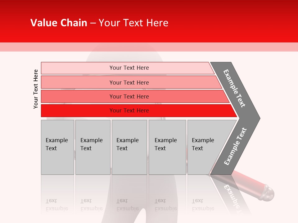 Little Human With Big Magnifier Look For Something PowerPoint Template