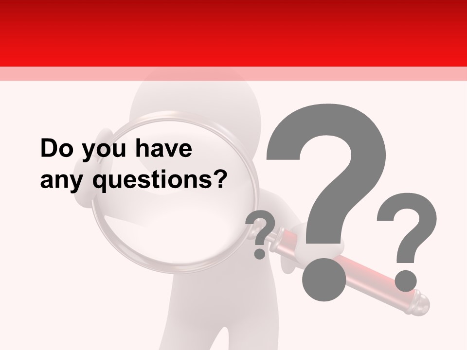 Little Human With Big Magnifier Look For Something PowerPoint Template