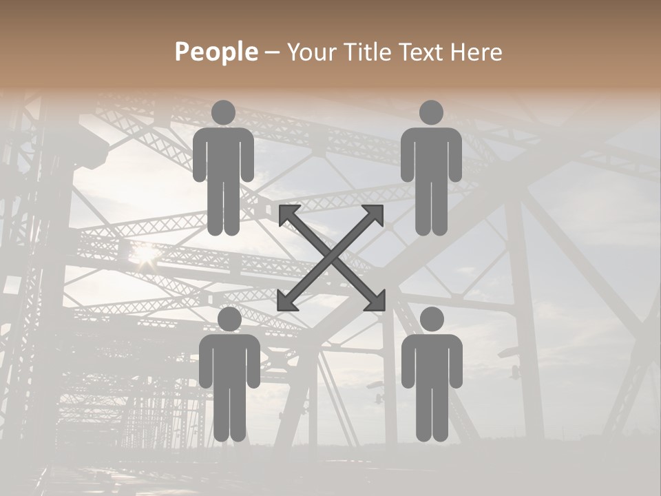 Girl And Man On Black-White Background Stock Vector Illustration: PowerPoint Template